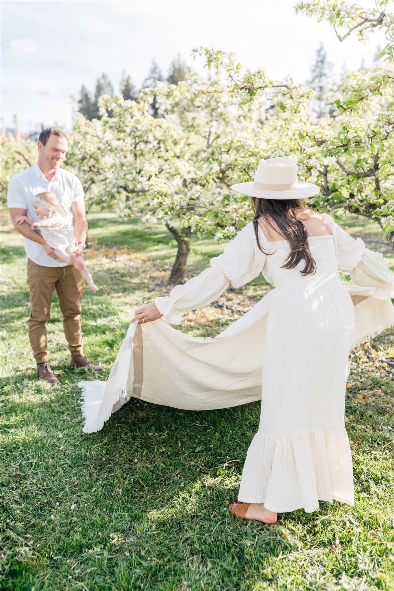 Oversized Natural Throw Blanket